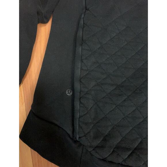 Lululemon Womens Engineered Warmth Half-Zip Pullover Emboss Black Size 4 - Picture 13 of 16